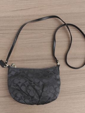 Coach Logo Jacquard Crossbody Bag